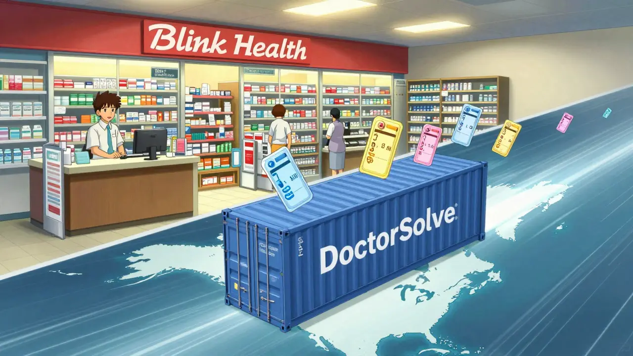 Anime style: Comparison of US local pickup vs Canadian online pharmacy logistics