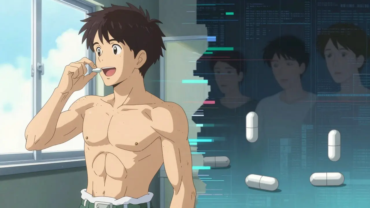 Split screen anime art showing hopeful sunlight vs clinical void regarding statin tolerance